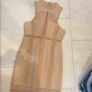 Free People Nude/Pale Pink Shift Dress